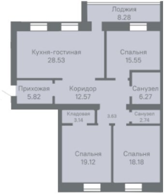 Объект недвижимости планировка 1715028