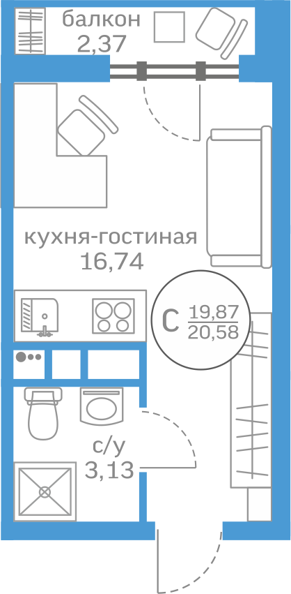 Объект недвижимости планировка 1805969