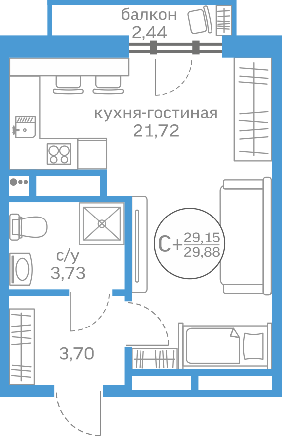 Объект недвижимости планировка 1805973