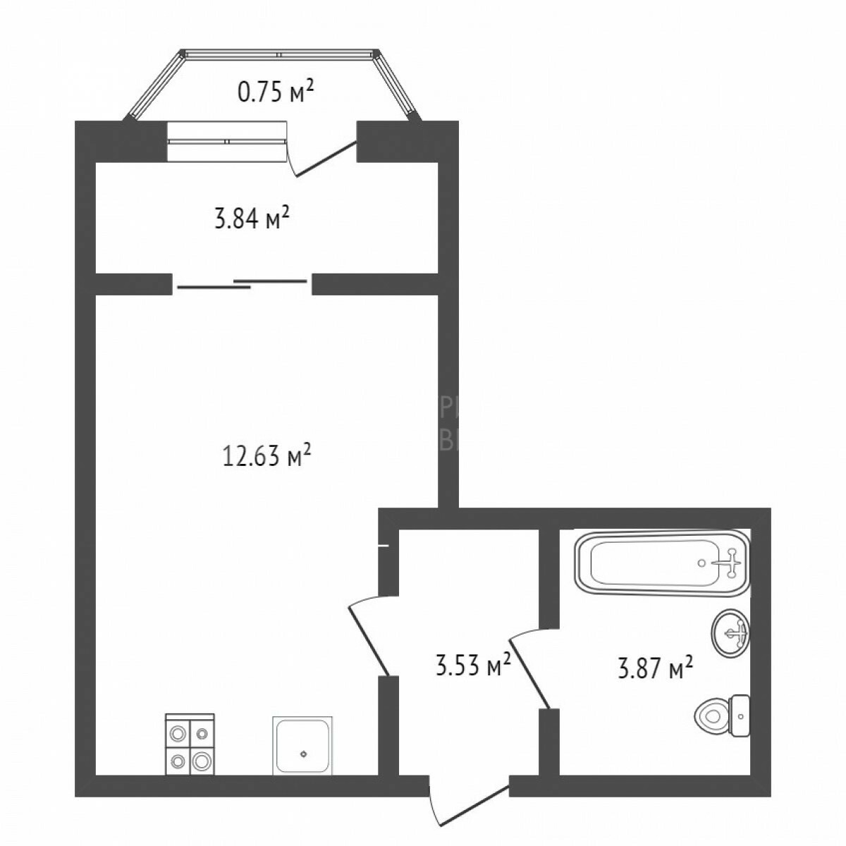Объект недвижимости планировка 1164911