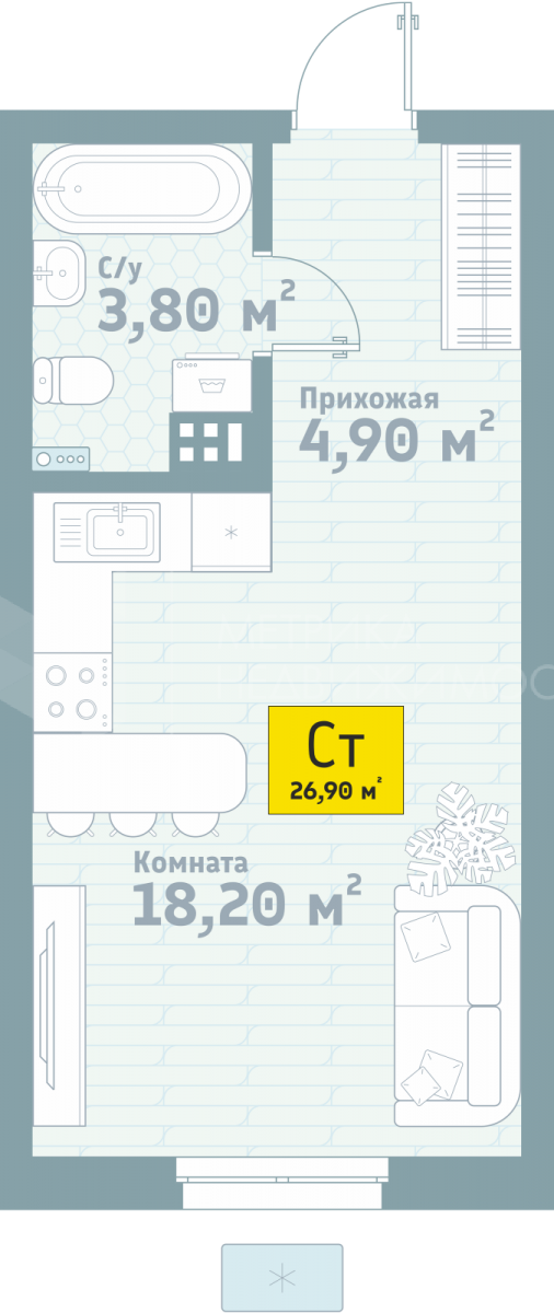 Объект недвижимости планировка 1454978