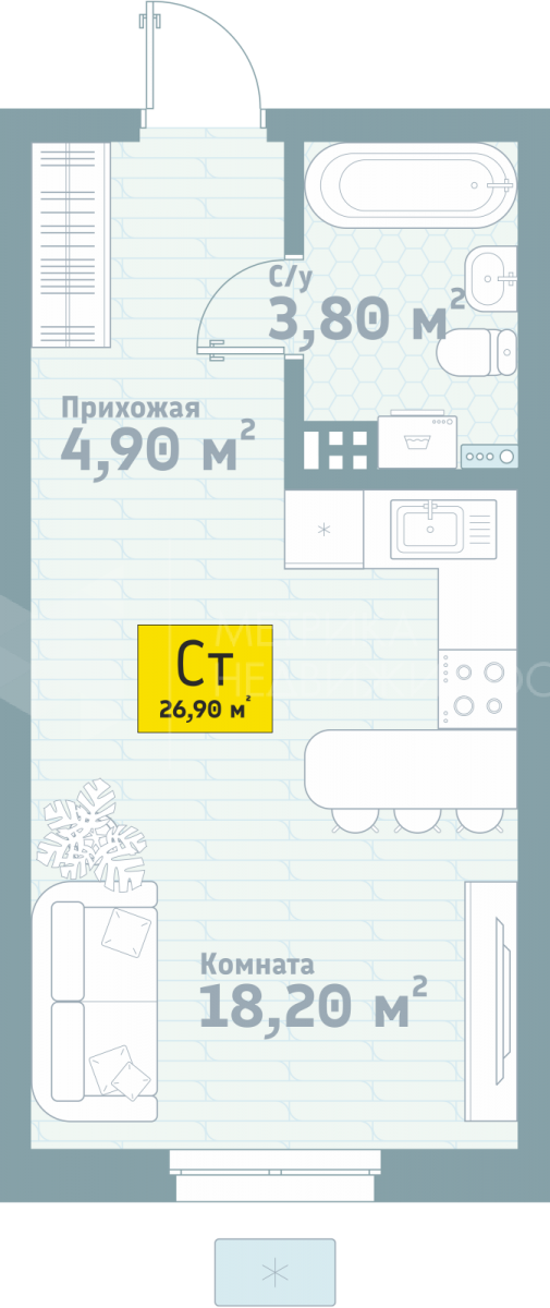 Объект недвижимости планировка 1454981