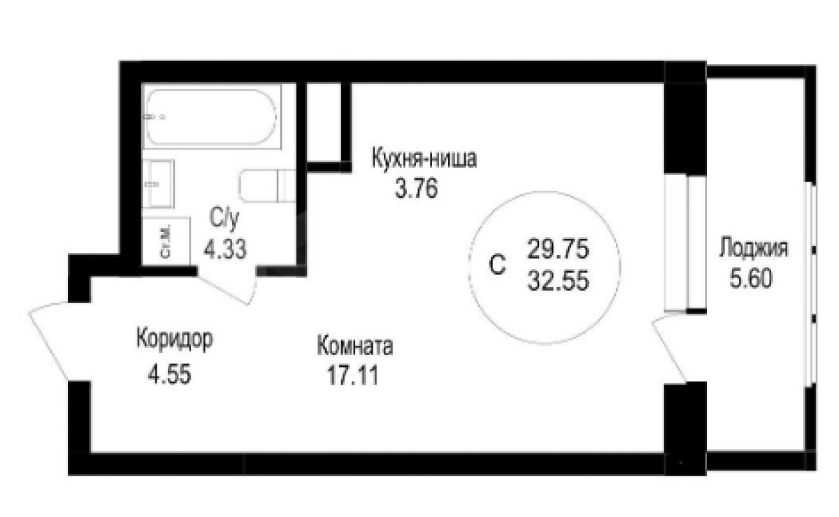 Объект недвижимости планировка 1441813