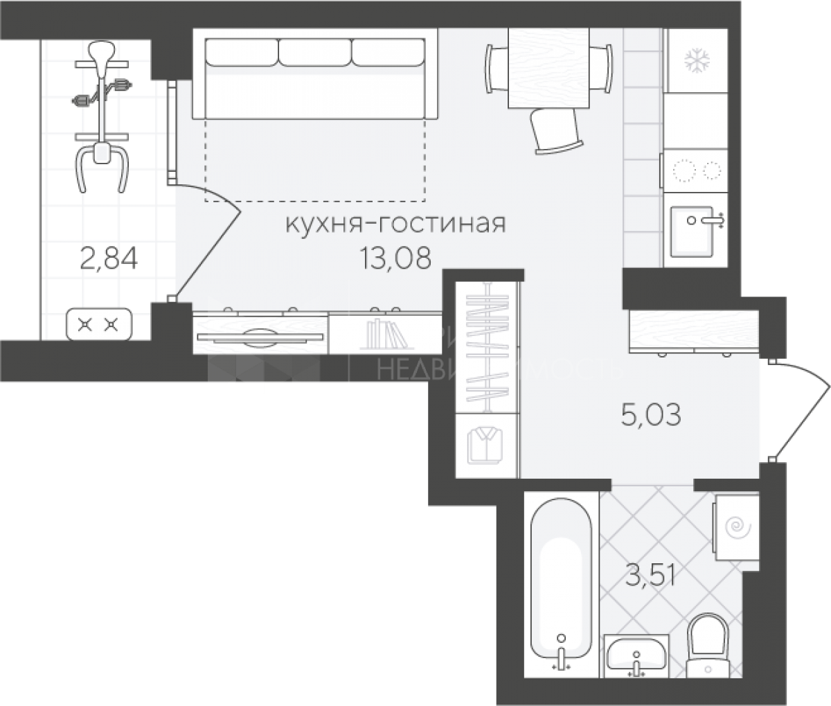Объект недвижимости планировка 1550390