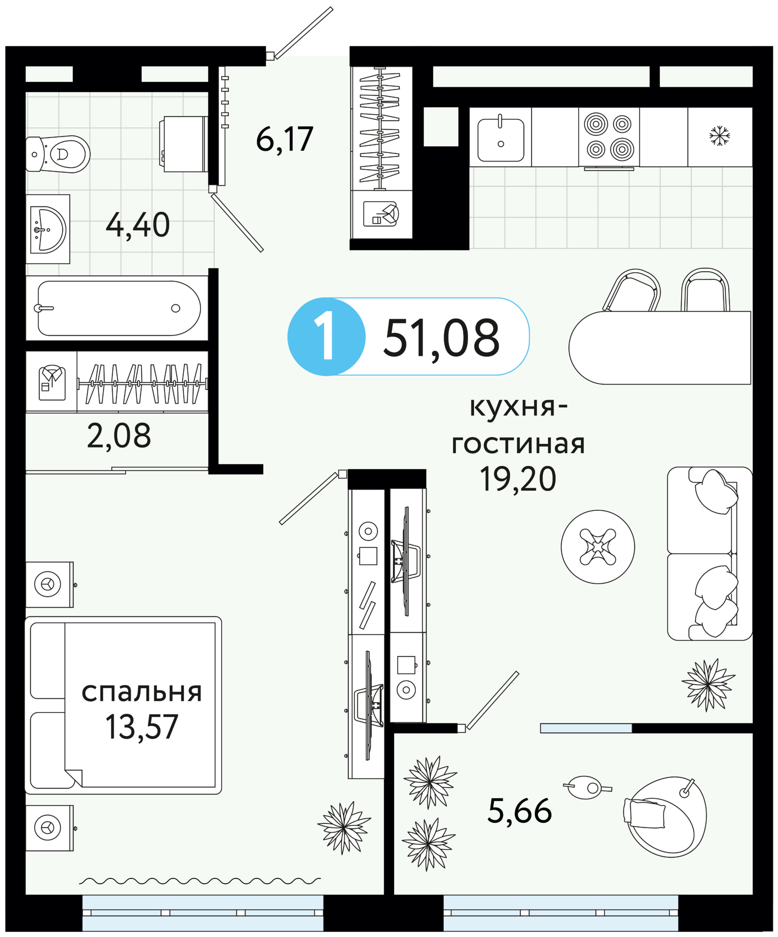 Объект недвижимости планировка 1618846