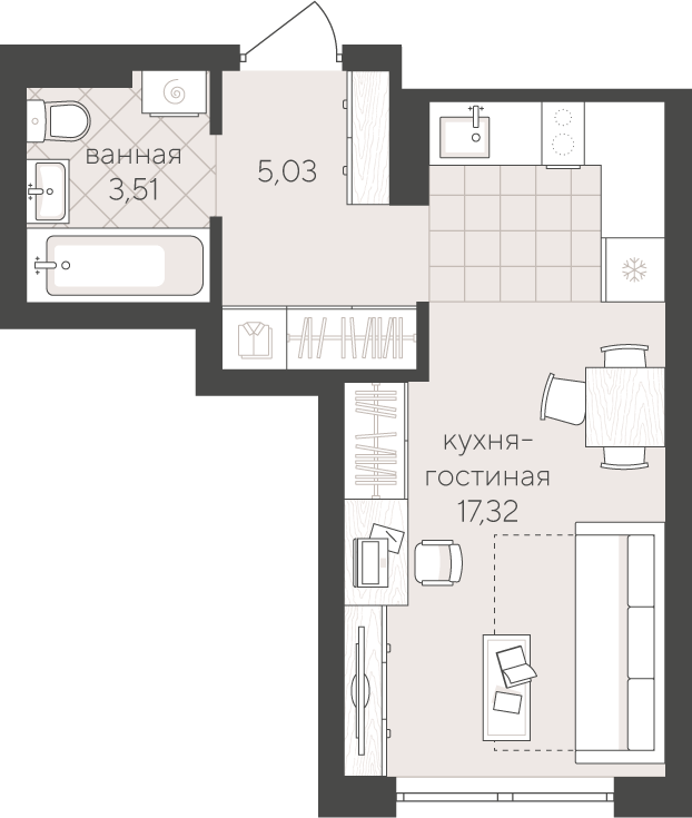 Объект недвижимости планировка 1768020
