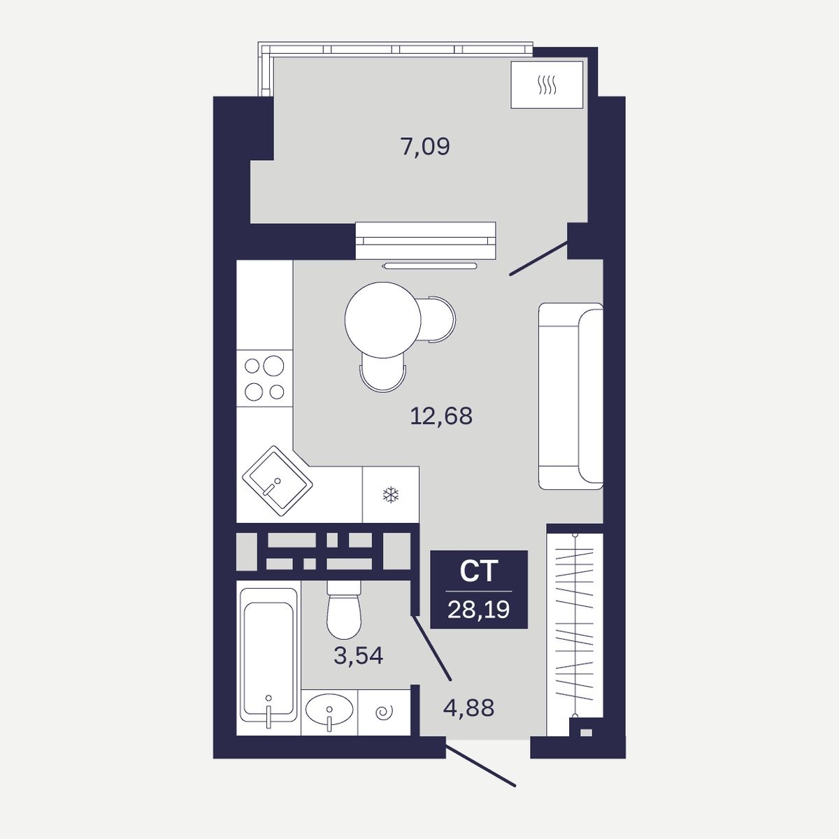 Объект недвижимости планировка 9136868