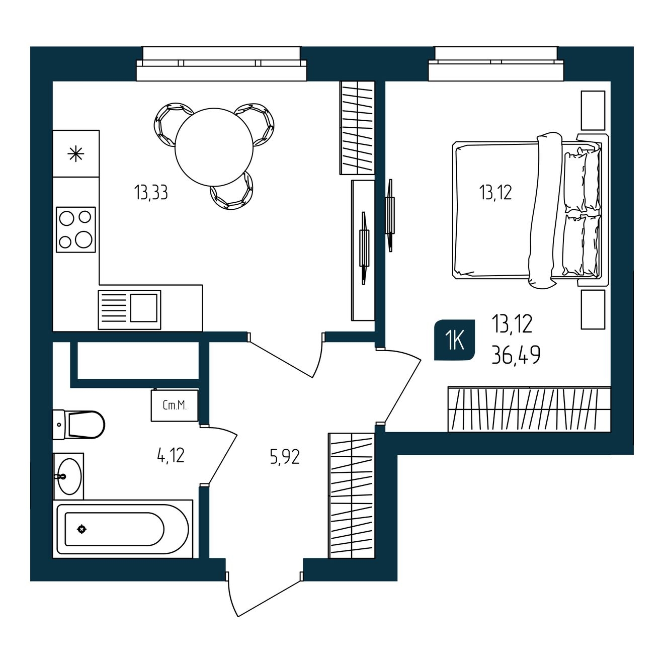 Объект недвижимости планировка 9136881