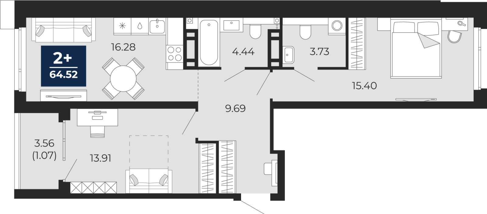 Объект недвижимости планировка 9136901