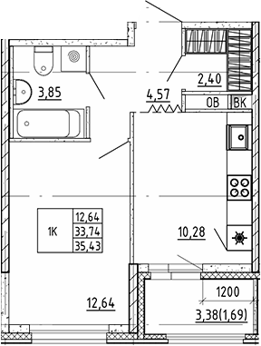 Объект недвижимости планировка 9069314