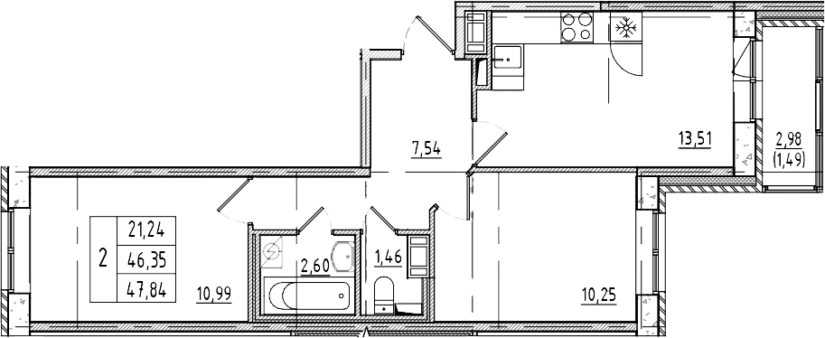 Объект недвижимости планировка 9095637
