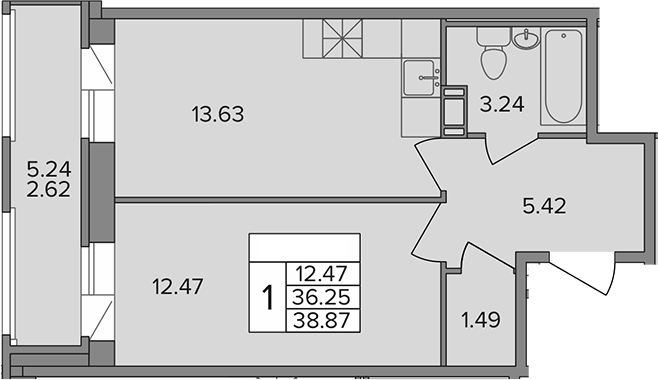 Объект недвижимости планировка 9095644