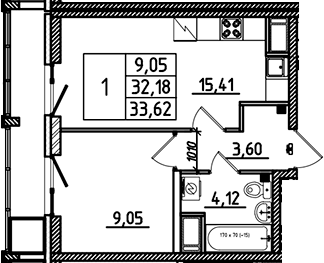 Объект недвижимости планировка 9095656