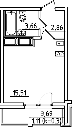 Объект недвижимости планировка 9095662