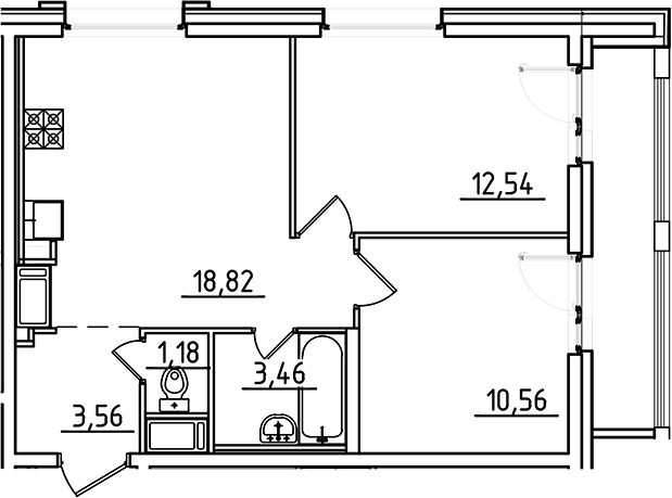 Объект недвижимости планировка 9095665