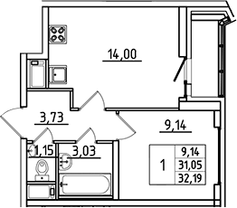Объект недвижимости планировка 9143573