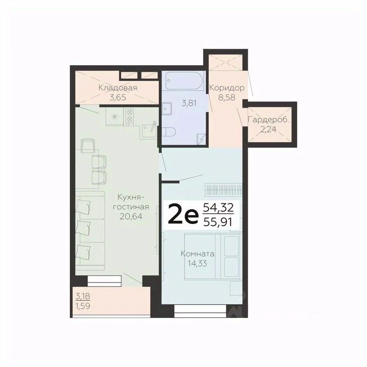 Объект недвижимости планировка 3176322