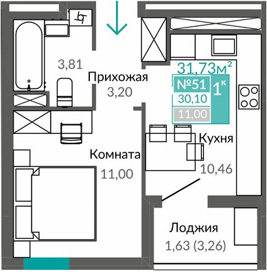 Объект недвижимости планировка 7324768