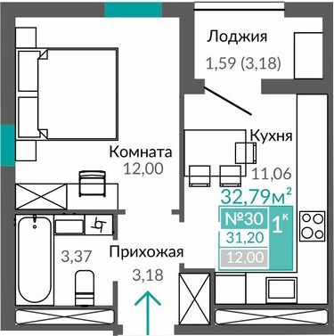 Объект недвижимости планировка 7324769