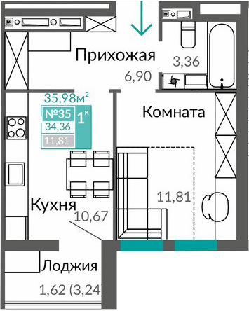 Объект недвижимости планировка 7324773