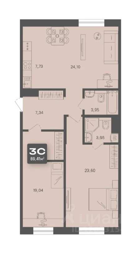 Объект недвижимости планировка 8079683