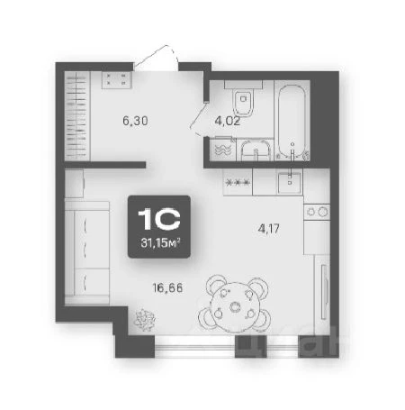 Объект недвижимости планировка 8079761