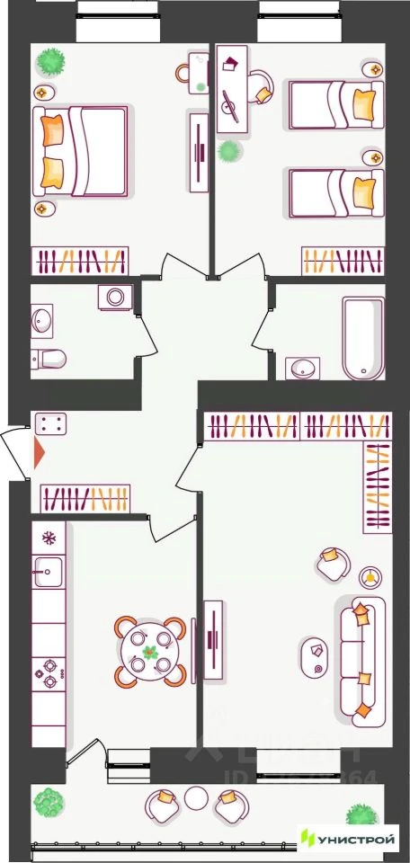 Объект недвижимости планировка 8075037