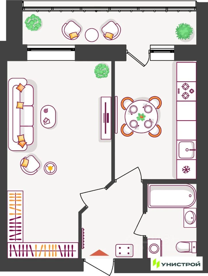 Объект недвижимости планировка 8079326