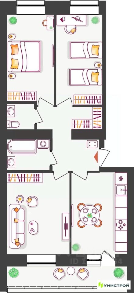 Объект недвижимости планировка 8074605