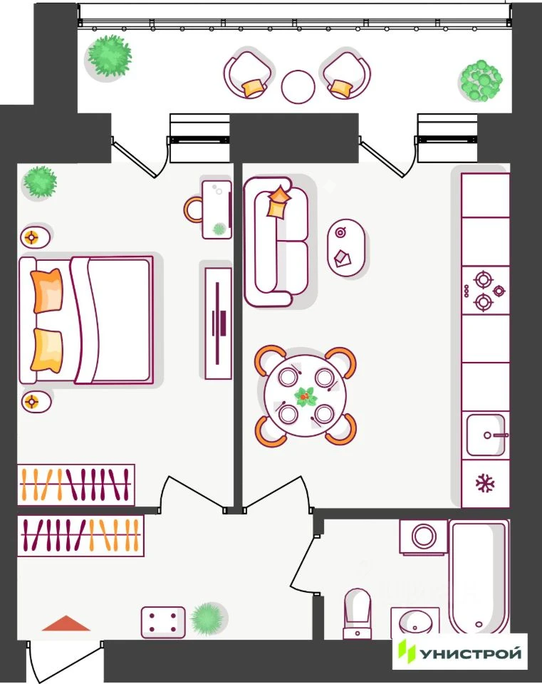 Объект недвижимости планировка 8074402