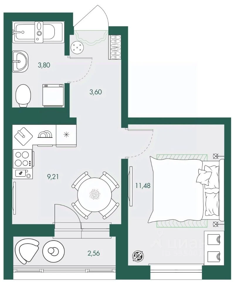 Объект недвижимости планировка 8687350
